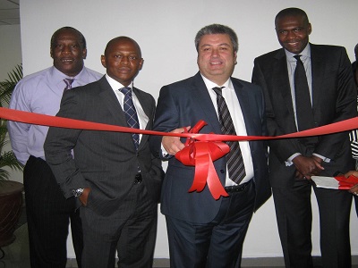 (L-r): Godfrey Unuka, public sector technology Sales Manager, Adebayo Sanni, Oracle Nigeria Country Manager, Gurhan Kalelioglu, vice president, Turkey, Central Asia and Africa and John Aisien, vice president, Product Management, Oracle Fusion Middleware at the Oracle office opening in Abuja.